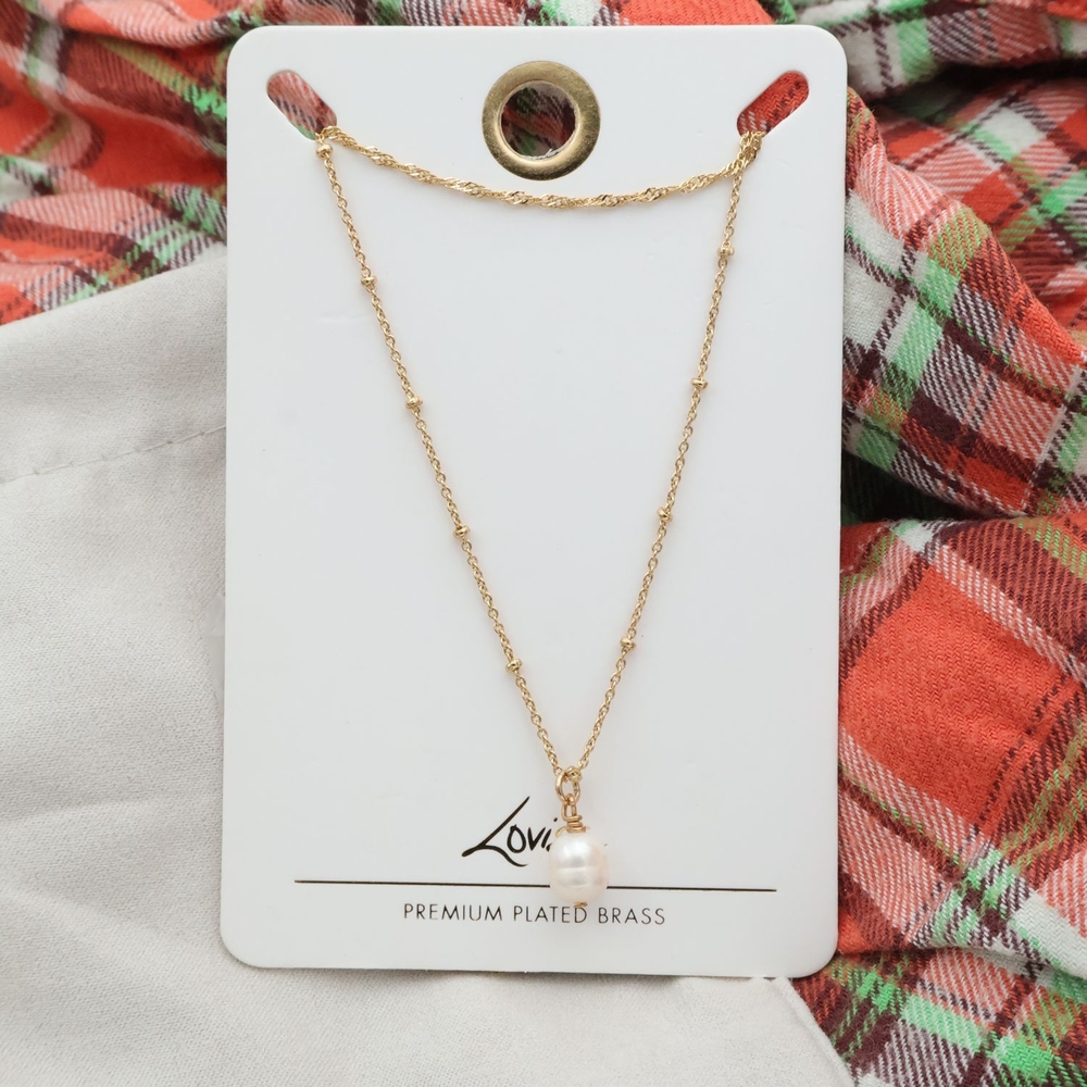 Lovisa Elegant Pearl Pendant Gold Necklace